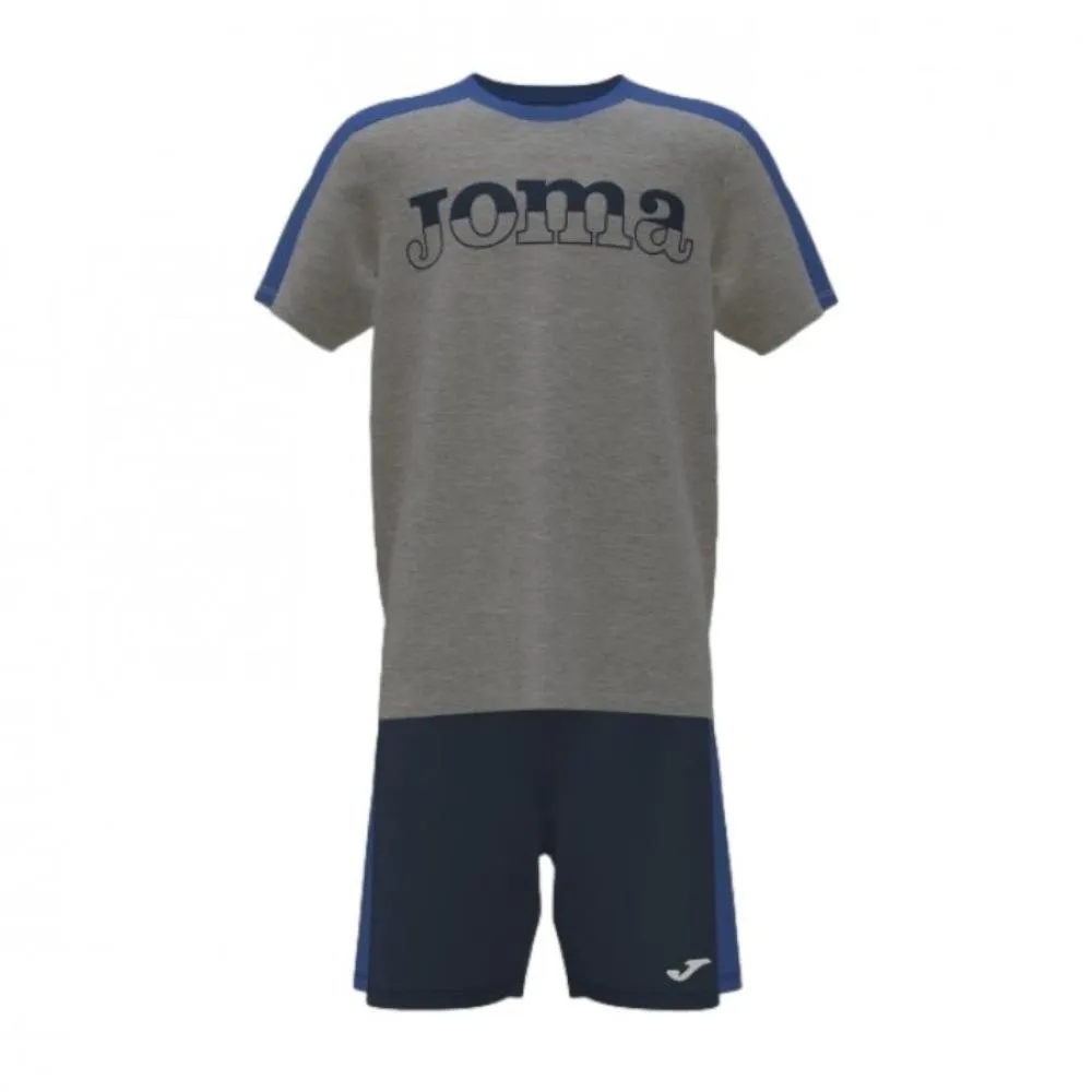 JOMA Conjunto Niño Stripe Set  Melange Grey Navy. 500516.280