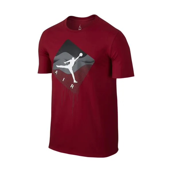 Jordan Camiseta Taglines (687/rojo/blanco/gris)