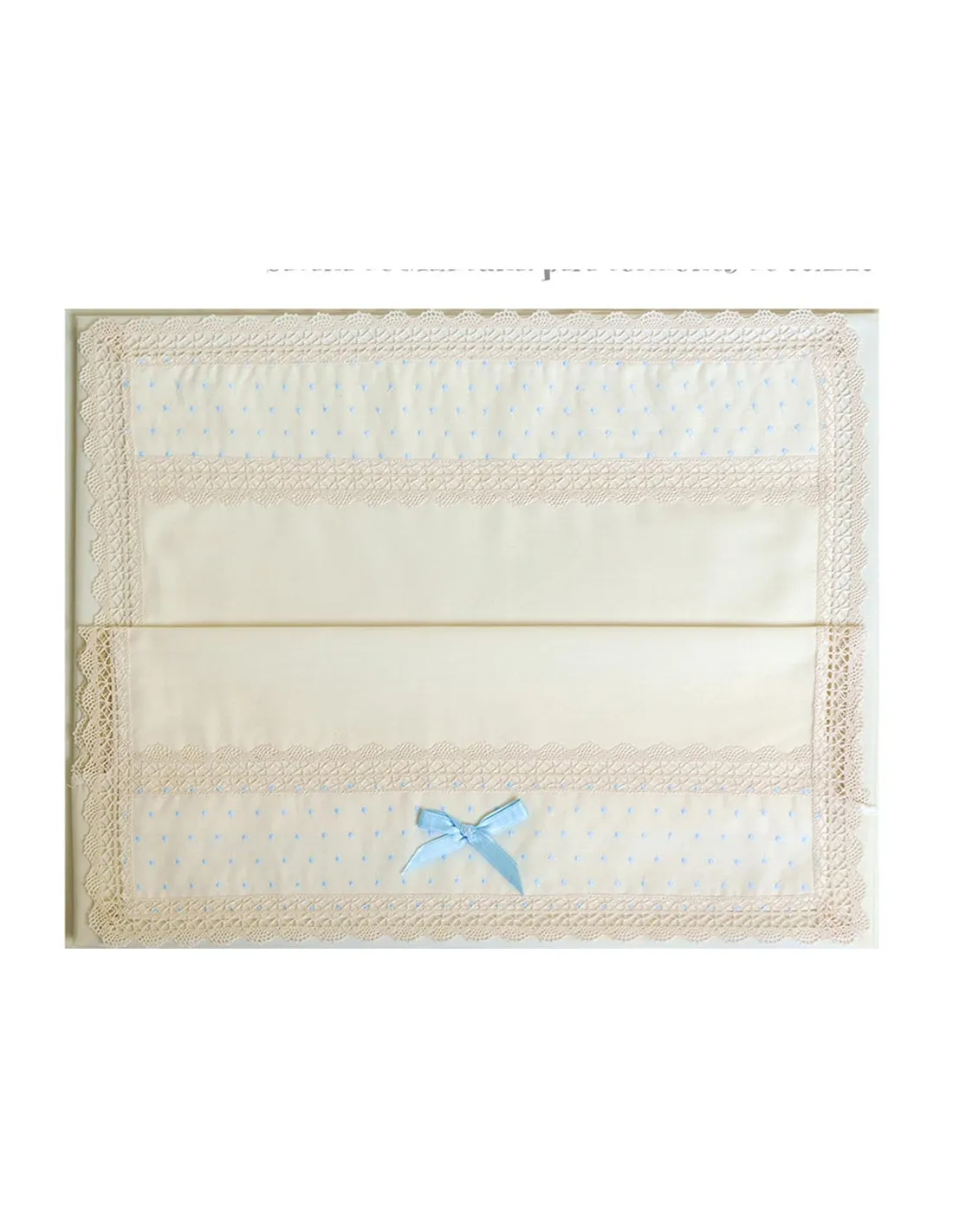 Juego de sábana beige Bodoques de Artesanía Chari