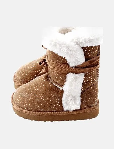 La Redoute Bota marrón glitter