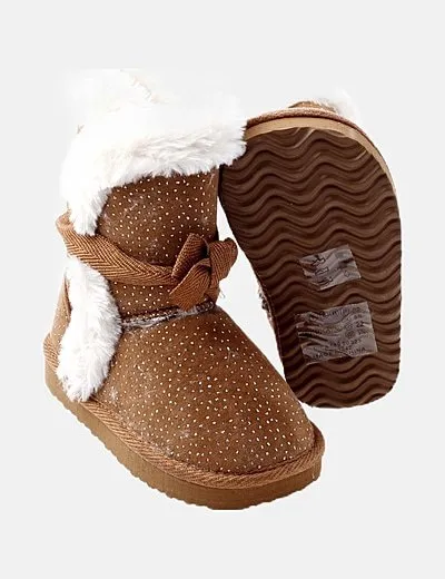 La Redoute Bota marrón glitter