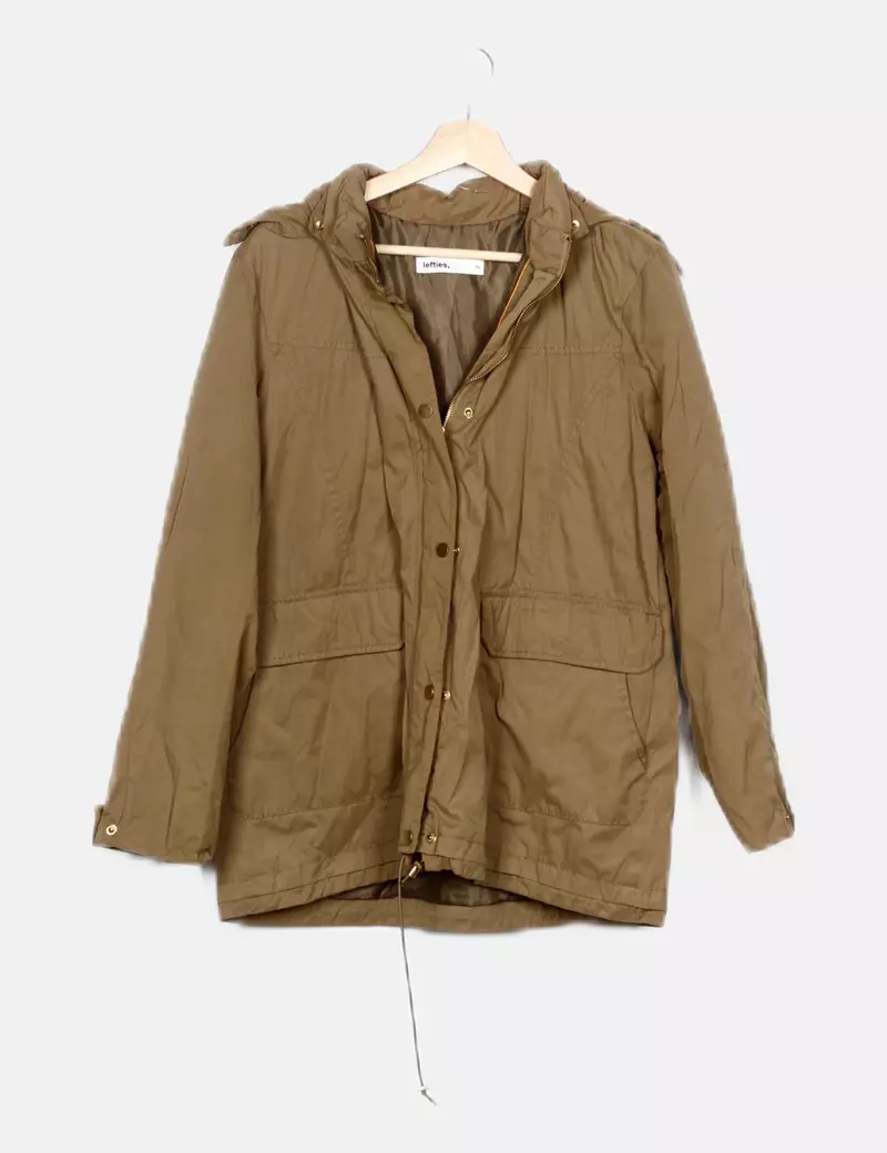 Lefties Parka verde con capucha