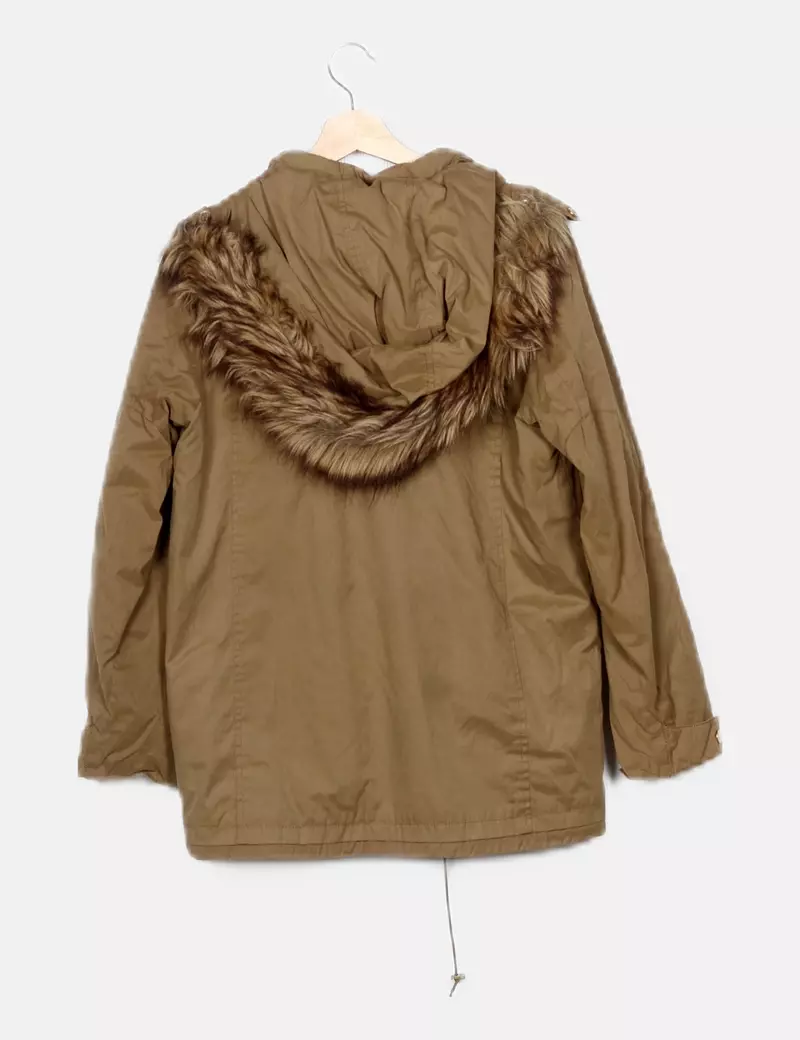 Lefties Parka verde con capucha