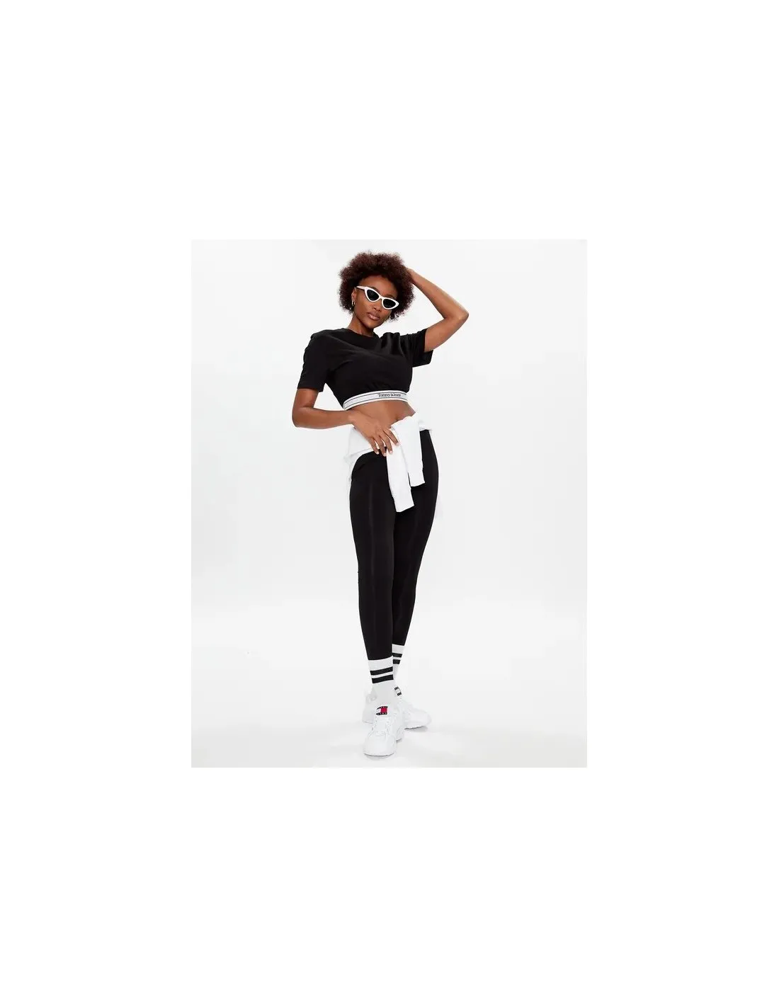 Leggings con logo en la cintura de Tommy Jeans