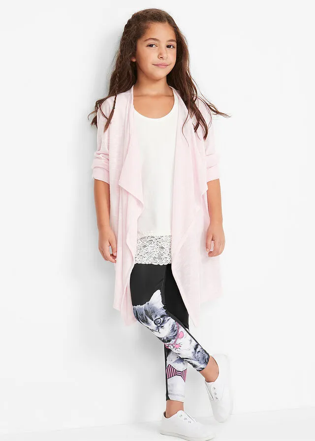 LEGGINGS PARA NIñAS CON ESTAMPADO FOTOGRáFICO NEGROROSA