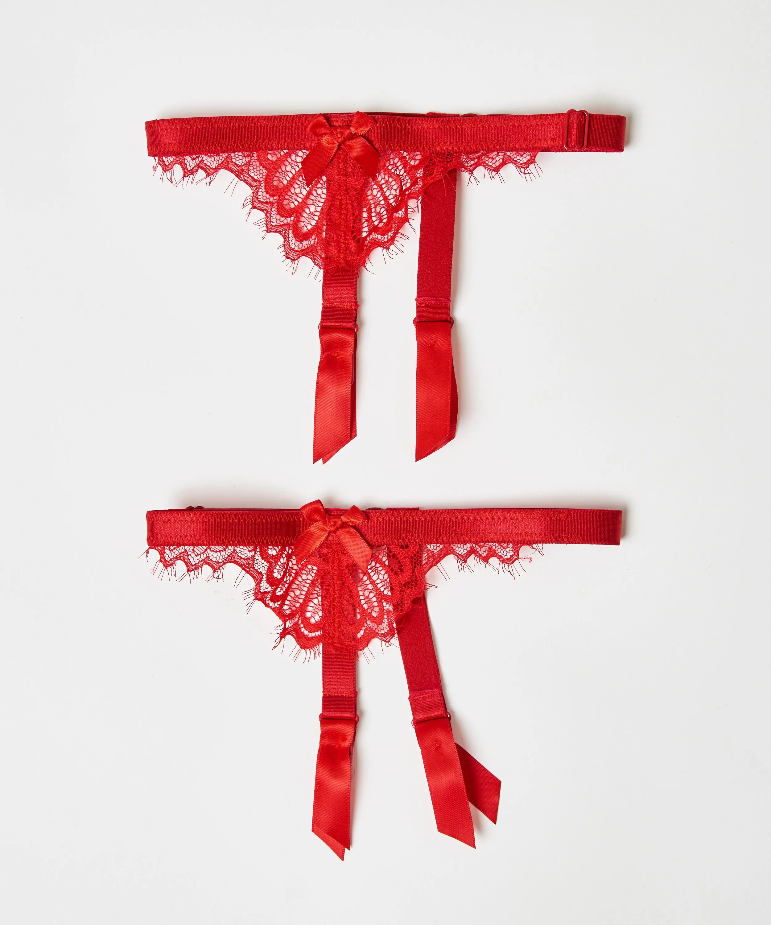 LIGAS CON TIRANTES  ROJO