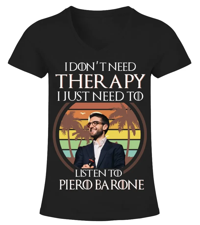 LISTEN TO PIERO BARONE Camiseta cuello pico Mujer