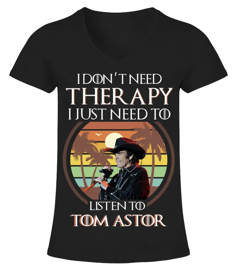 LISTEN TO TOM ASTOR Camiseta cuello pico Mujer
