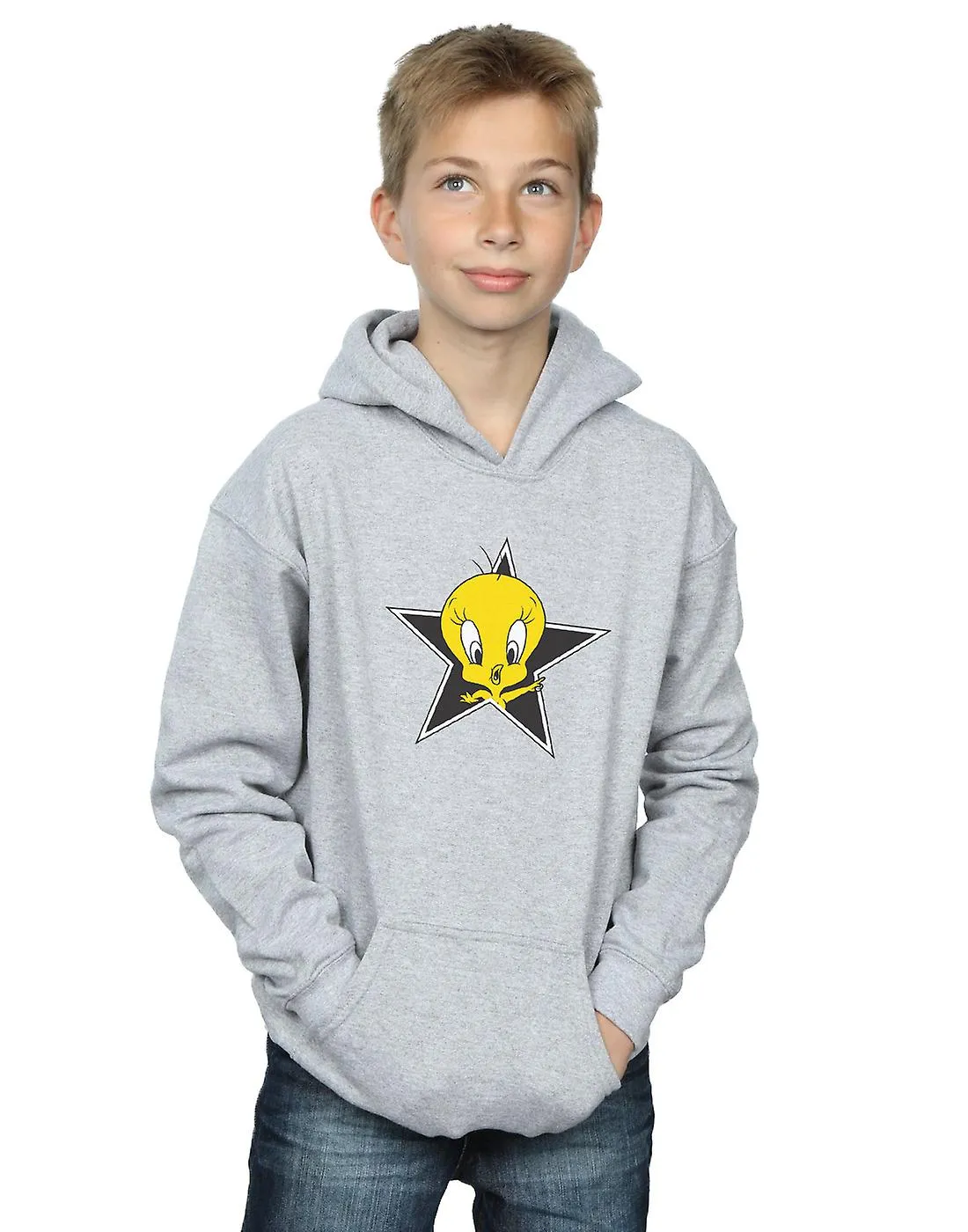 Looney Tunes niños Tweety Pie estrellas sudadera con capucha