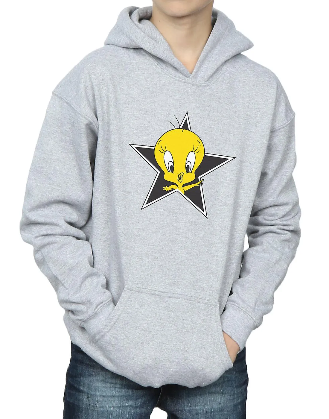 Looney Tunes niños Tweety Pie estrellas sudadera con capucha