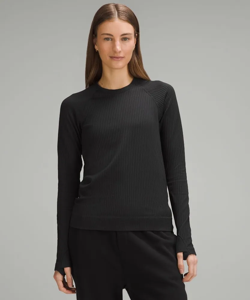 LULULEMON JERSEY FINO REST LESS  COLOUR RIB BLACK/BLACK | XI31Q0XT