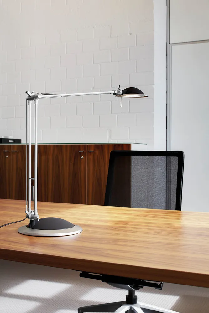 Lámpara de trabajo LED Indra, plata