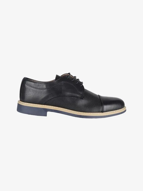 Made In Italy Brogues clásicos de cuero para hombre.