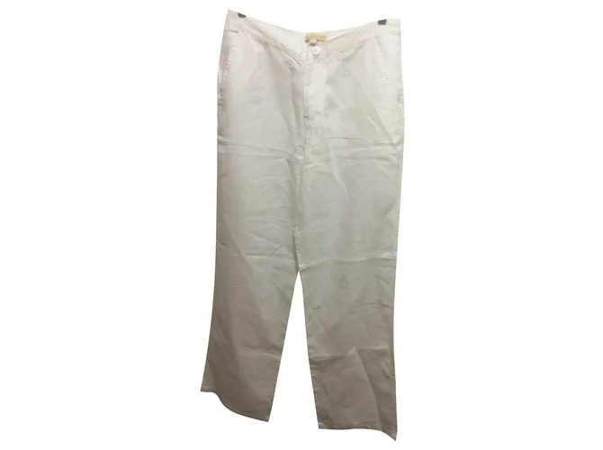 Melissa Odabash Pantalones de lino Blanco 