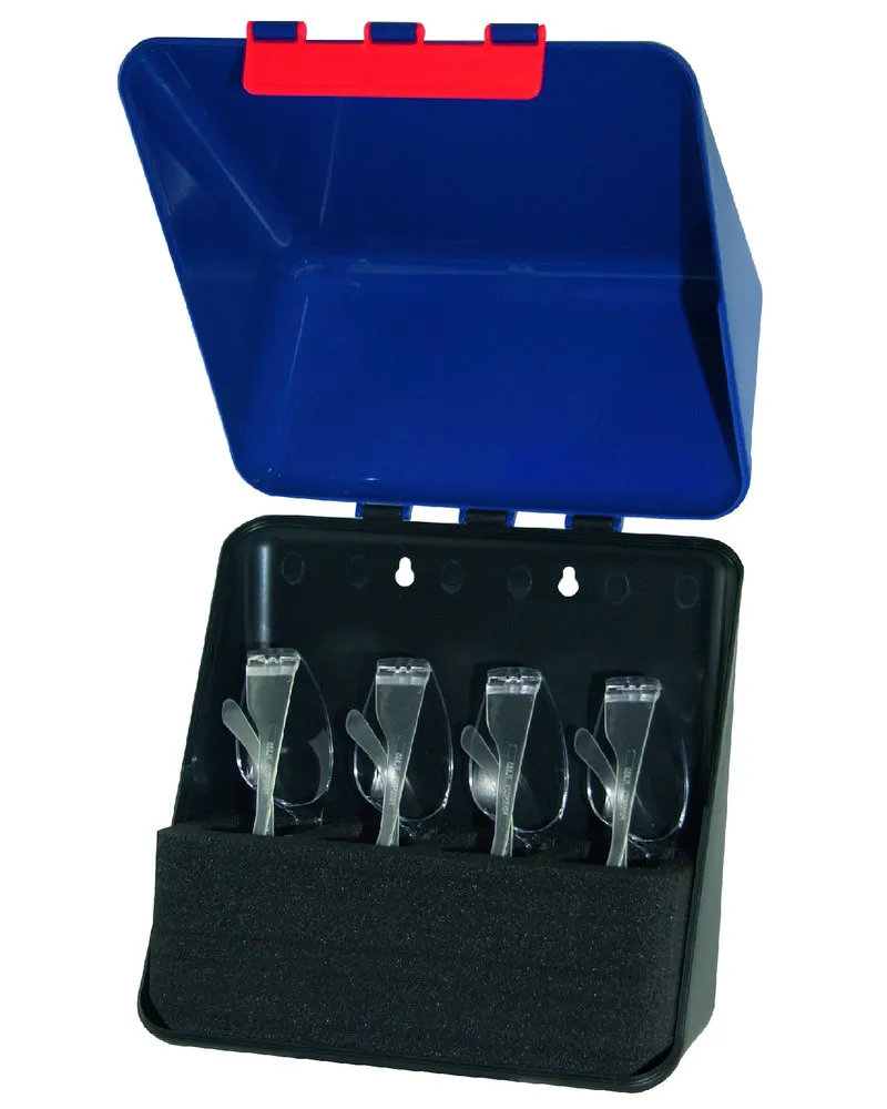 Midibox para 4 gafas protectoras, azul
