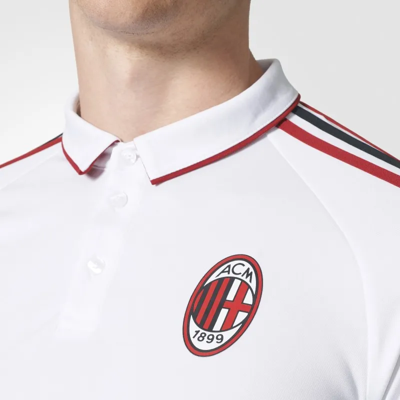 Milán polo representación blanco 2017/18 Adidas