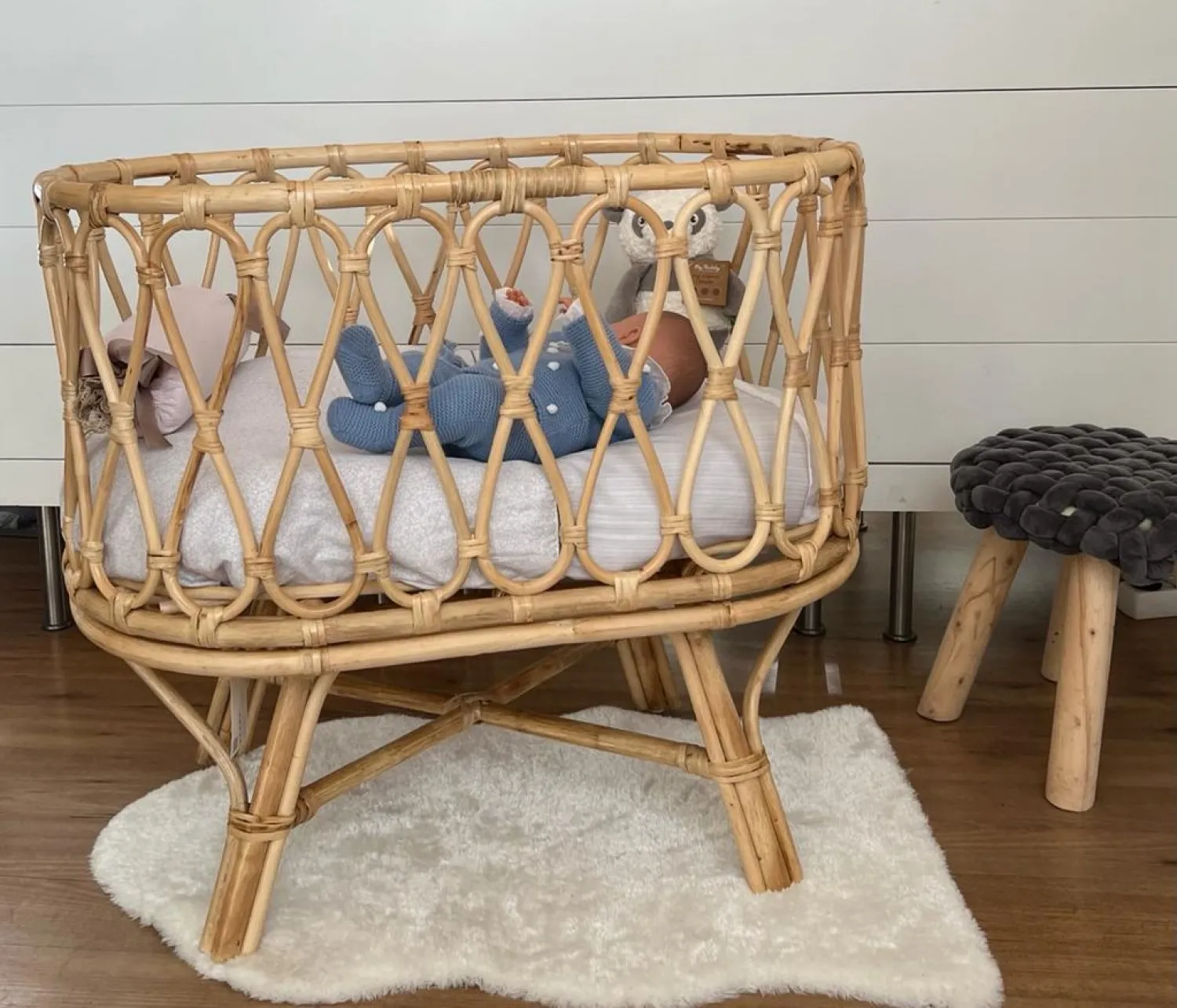 Mini cuna Rattan. con colchón. entrega inmediata ( solo para España)