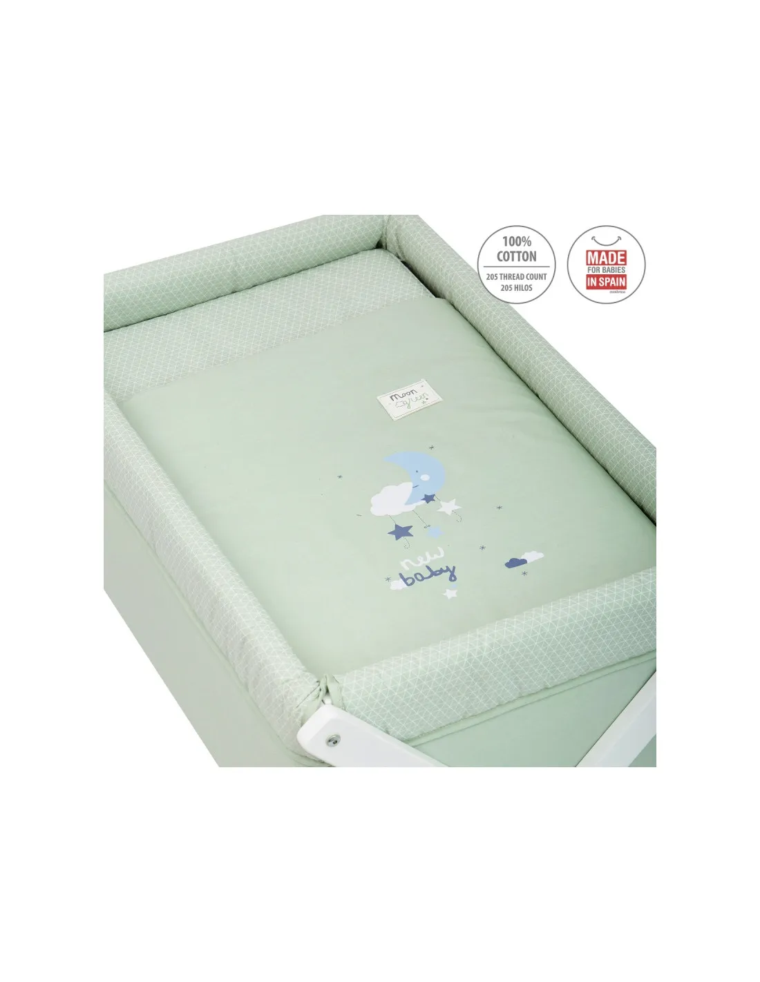 Minicuna tijera Be Moon verde de Cambrass