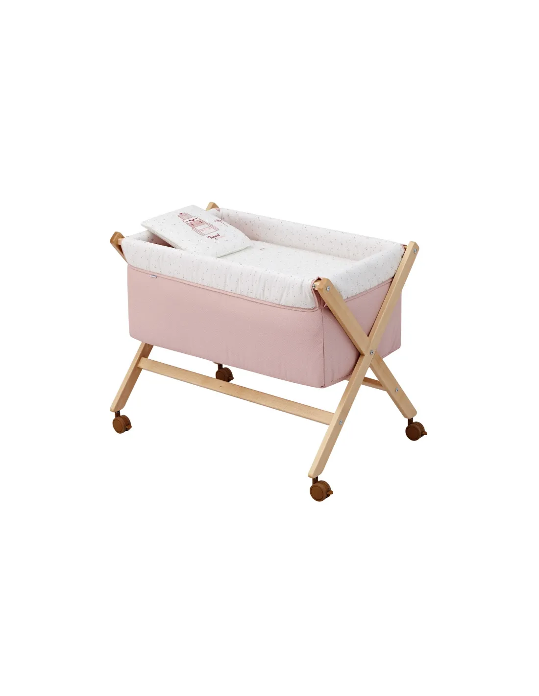 Minicuna tijera natural Sky rosa de Cambrass