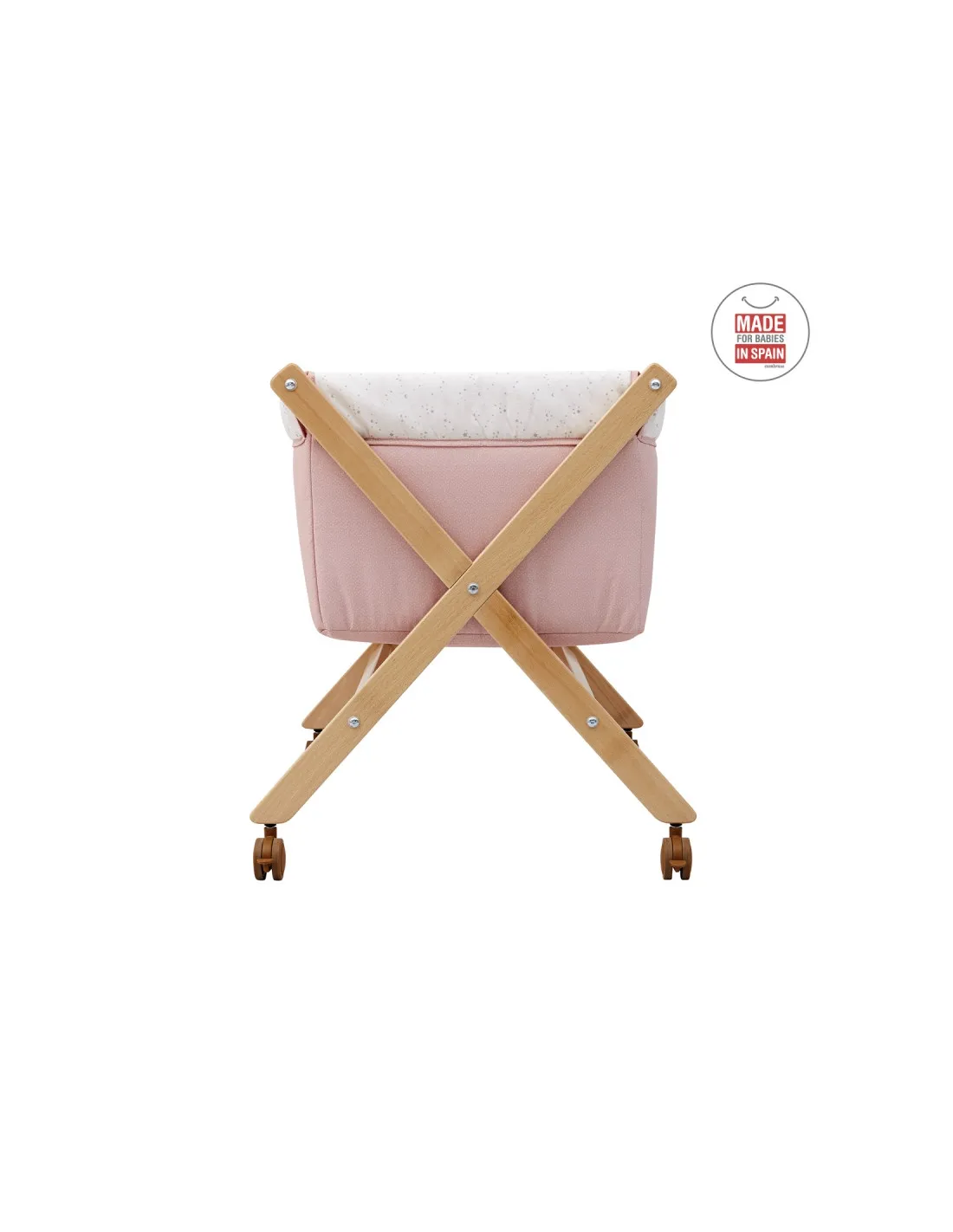Minicuna tijera natural Sky rosa de Cambrass