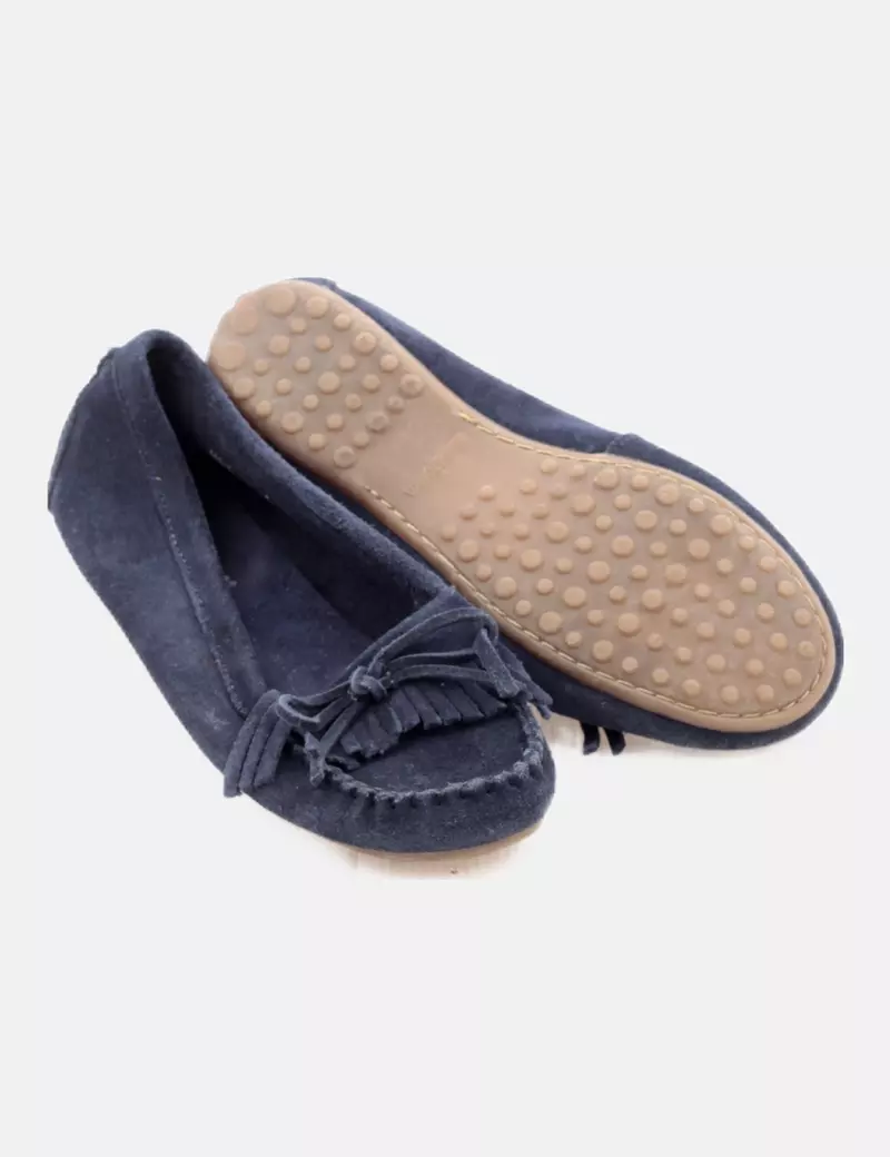 Minnetonka Mocasín azul casual