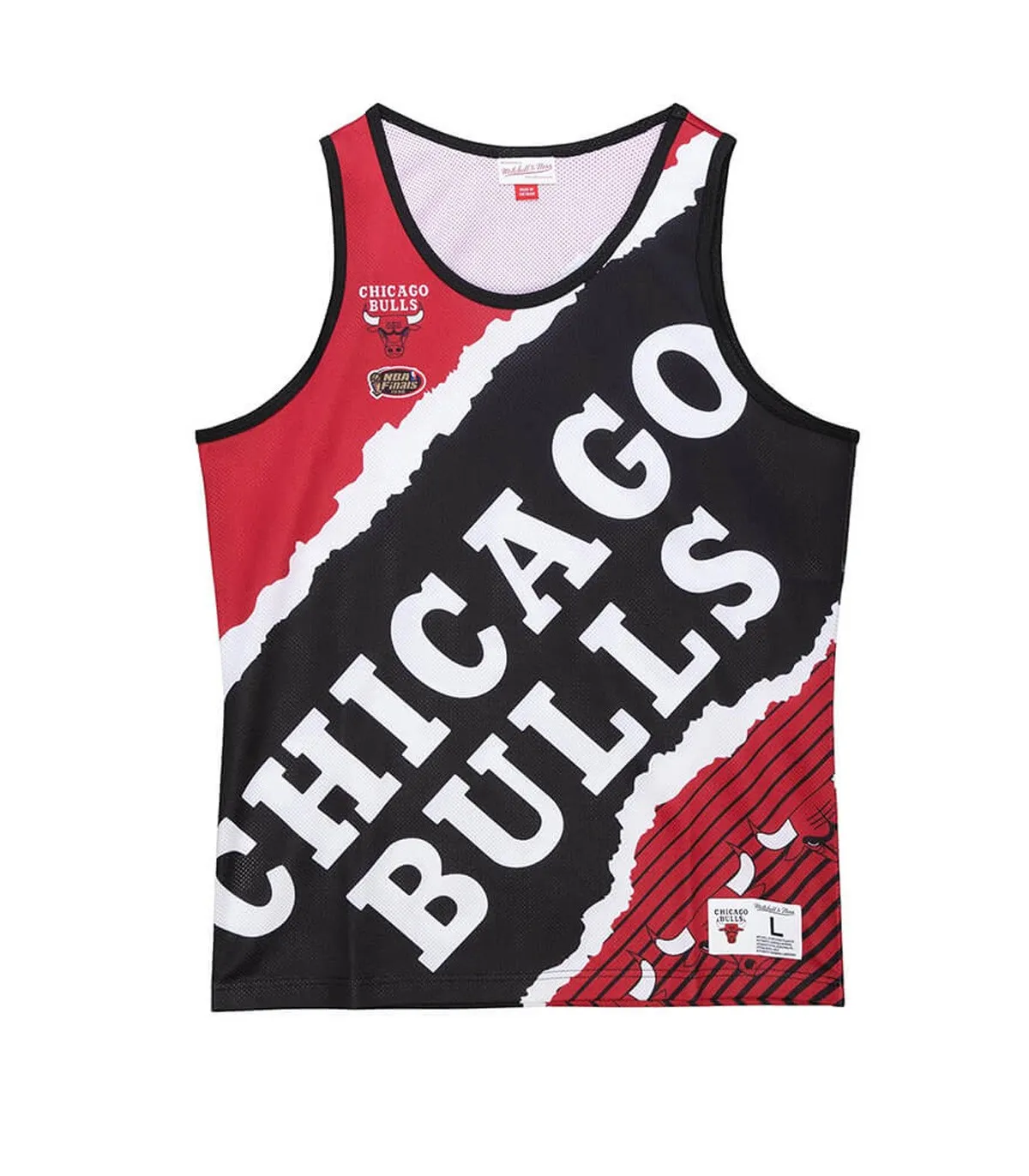 MITCHELL & NESS  CAMISETA PARA HOMBRE ROJA  NBA JUMBOTRON TANK CHICAGO BULLS