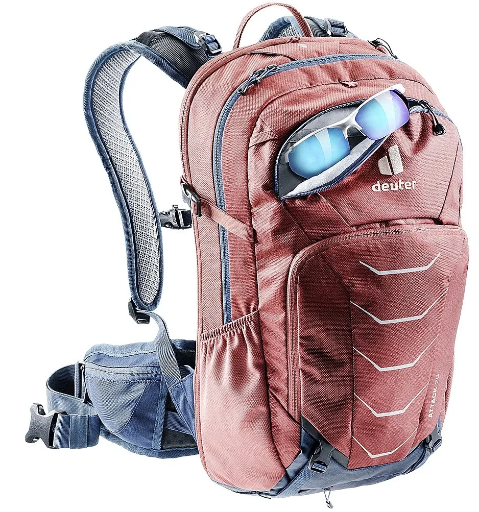 MOCHILA DEUTER ATTACK 20  REDWOOD/MARINE