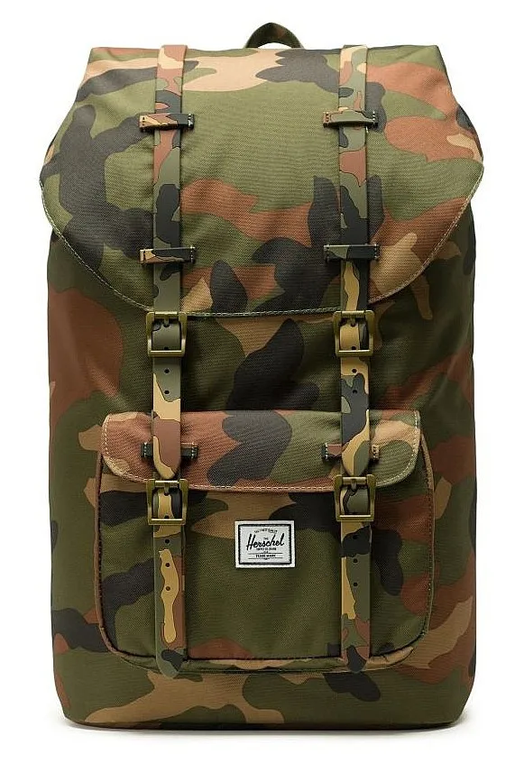 MOCHILA HERSCHEL LITTLE AMERICA  WOODLAND CAMO