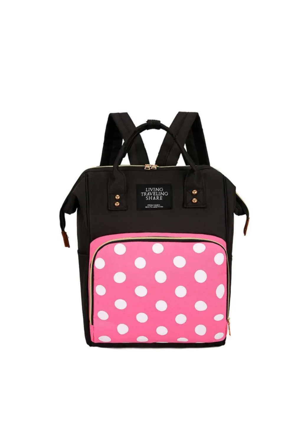 Mochila Paalera. Lunares Rosa