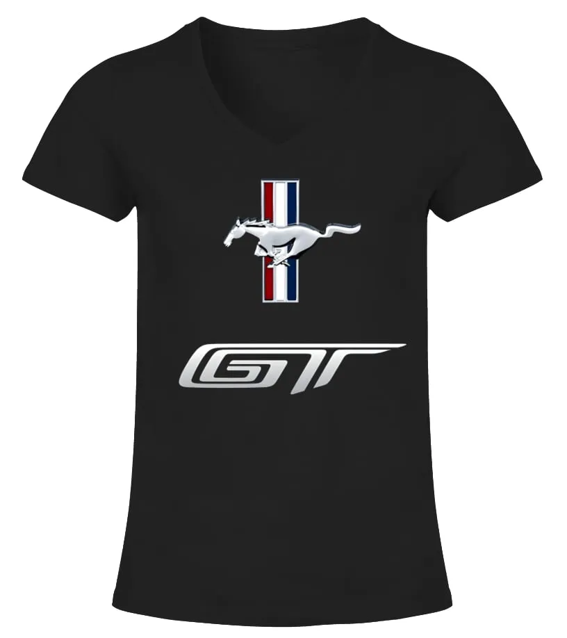 Mustang BK 001 Camiseta cuello pico Mujer