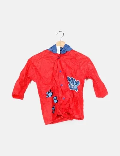 Nickelodeon Impermeable rojo capucha