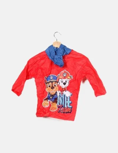 Nickelodeon Impermeable rojo capucha