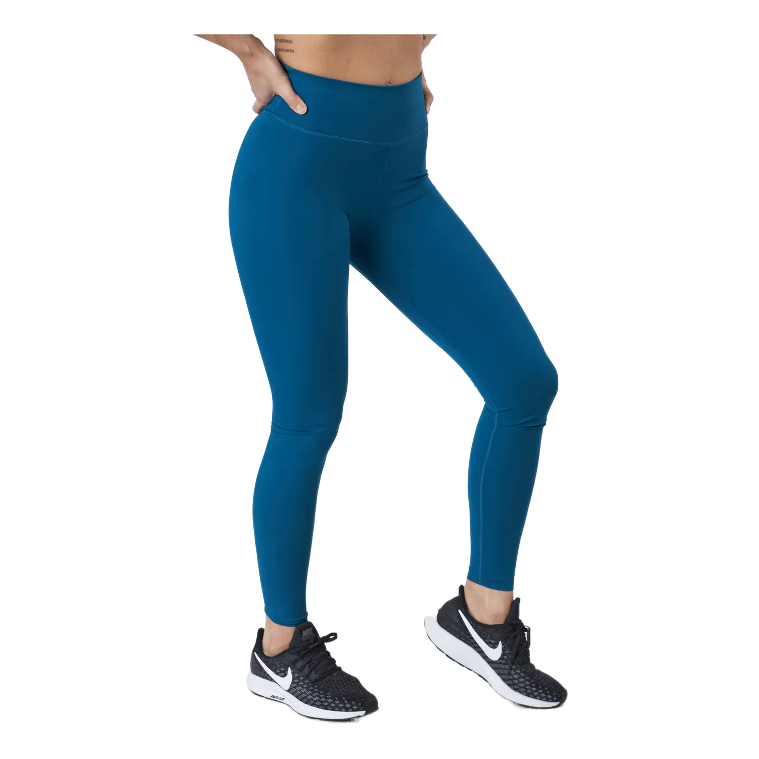 NIKE NIKE ONE LUXE WOMEN'S MIDRISE MARINA/CLEAR