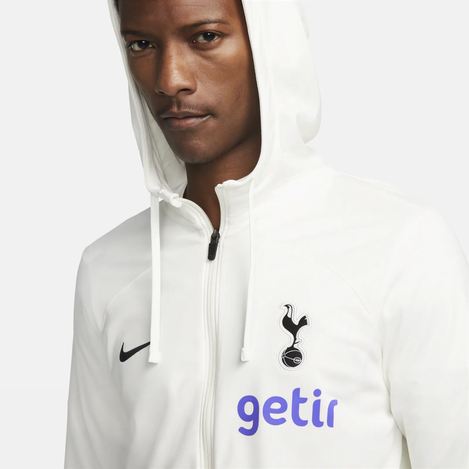NIKE TOTTENHAM HOTSPUR STRIKE DRIFIT HOODED FOOTBALL TRACKSUIT JACKET