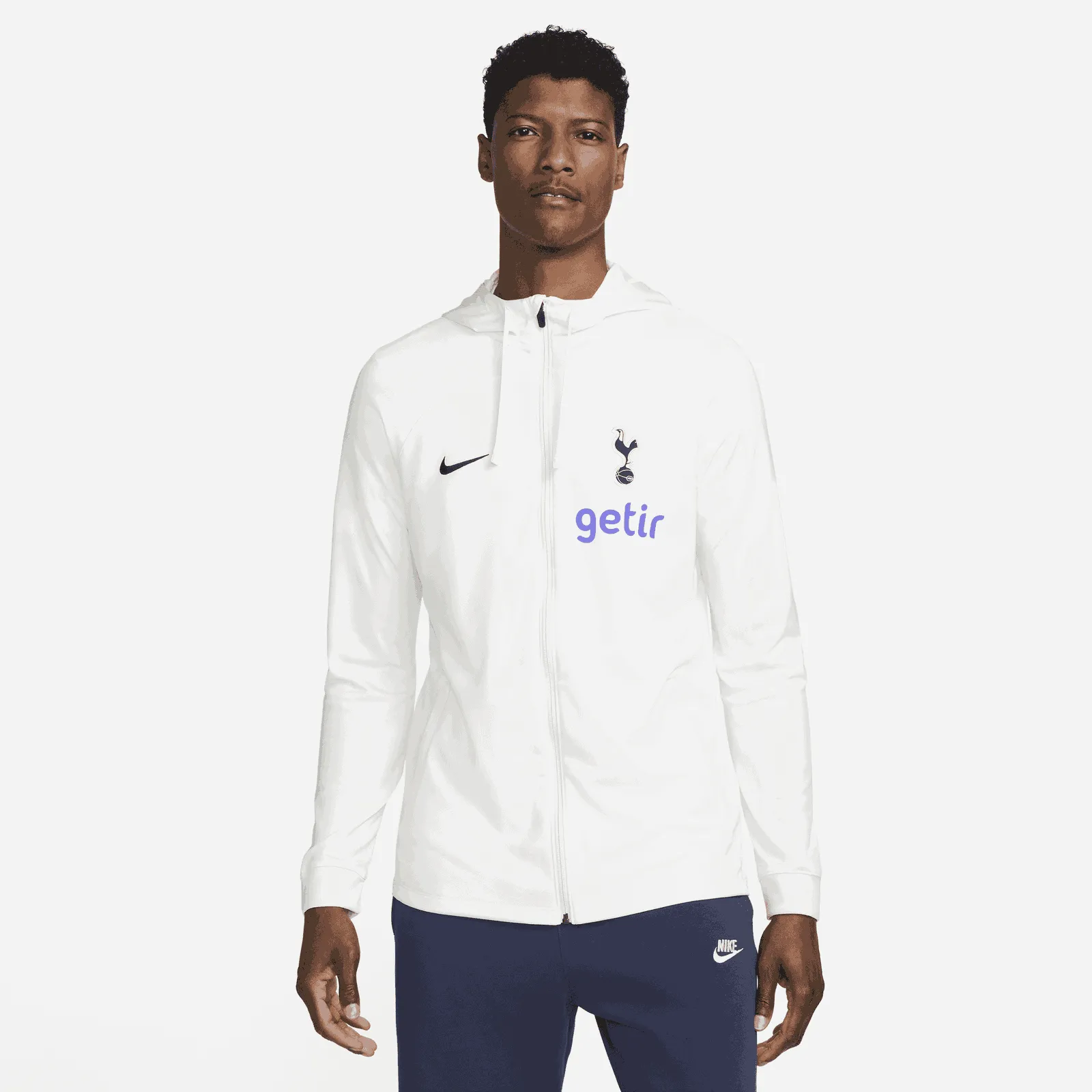 NIKE TOTTENHAM HOTSPUR STRIKE DRIFIT HOODED FOOTBALL TRACKSUIT JACKET