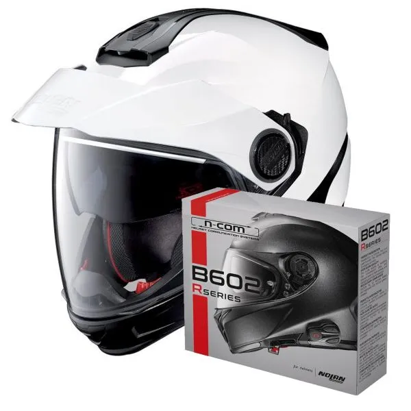 NOLAN N40 5 GT CLASSIC NCOM WHITE 5 + KIT BLUETOOTH B602R 