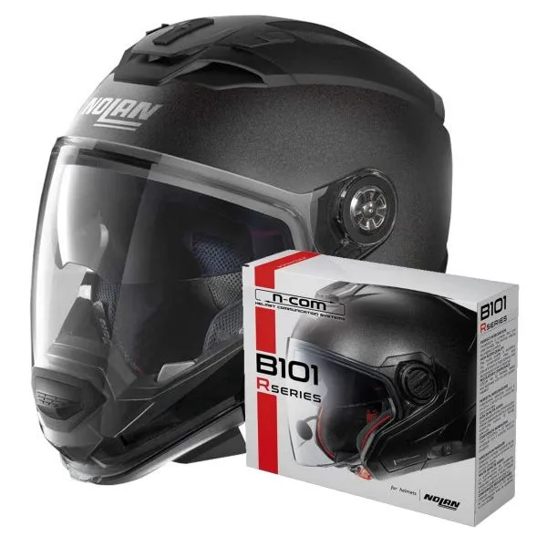 NOLAN N70 2 GT SPECIAL NCOM BLACK GRAPHITE 9 + KIT BLUETOOTH B101R 