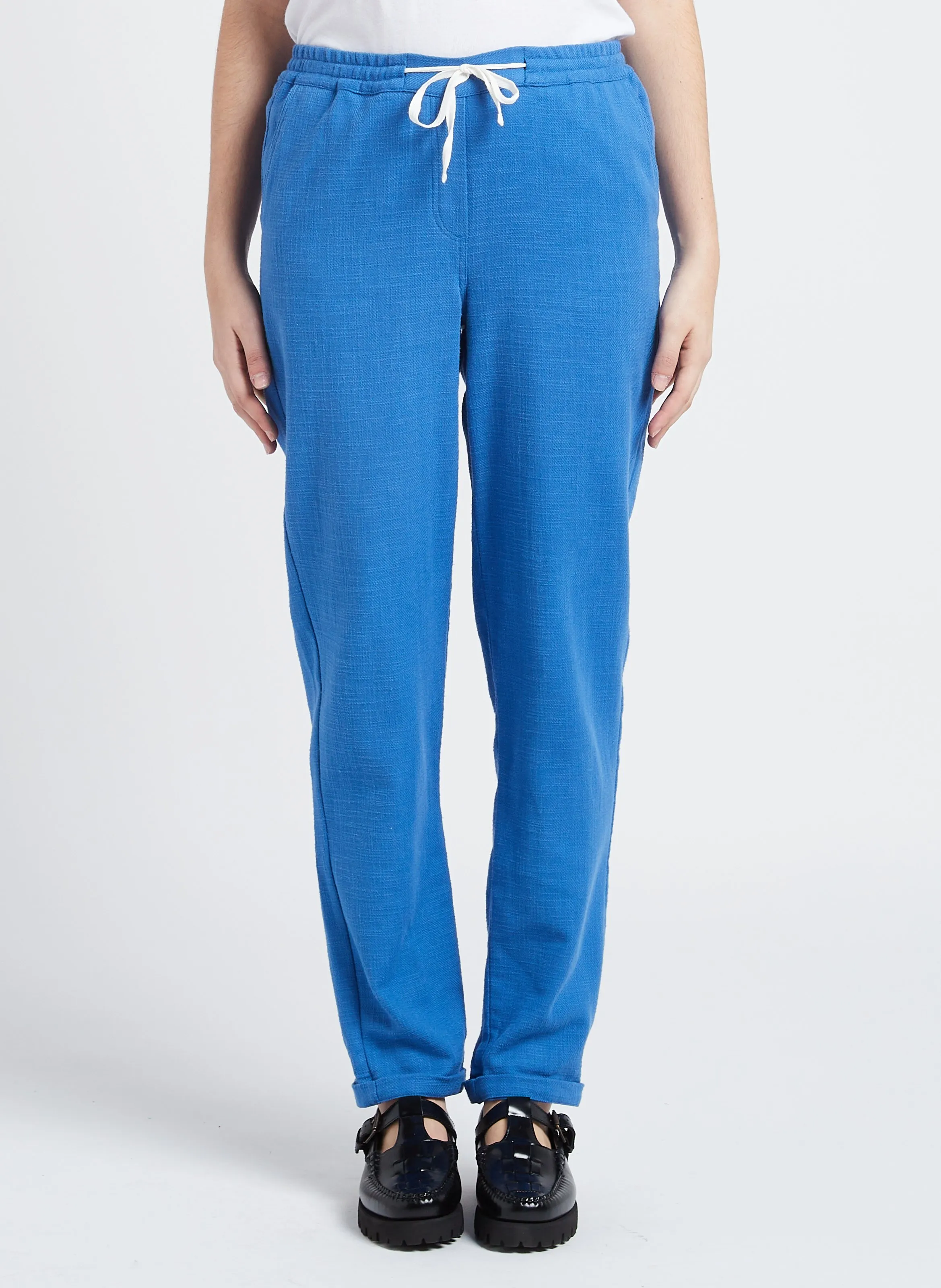 NOOR P  PANTALóN RECTO DE ALGODóN EN VIOLETA