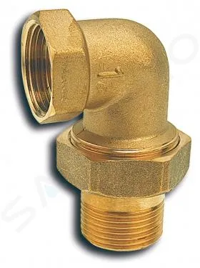 NOVASERVIS ACCESORIOS DE FONTANERíA  RACOR DE CALEFACCIóN 90 CON JUNTA PLANA 1 FT210/25