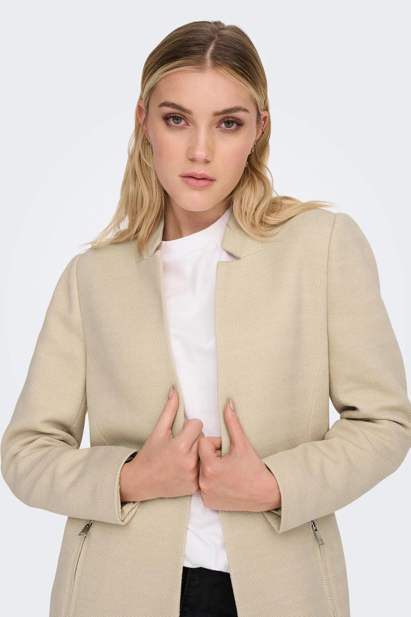 Only Chaqueta 3/4 manga larga