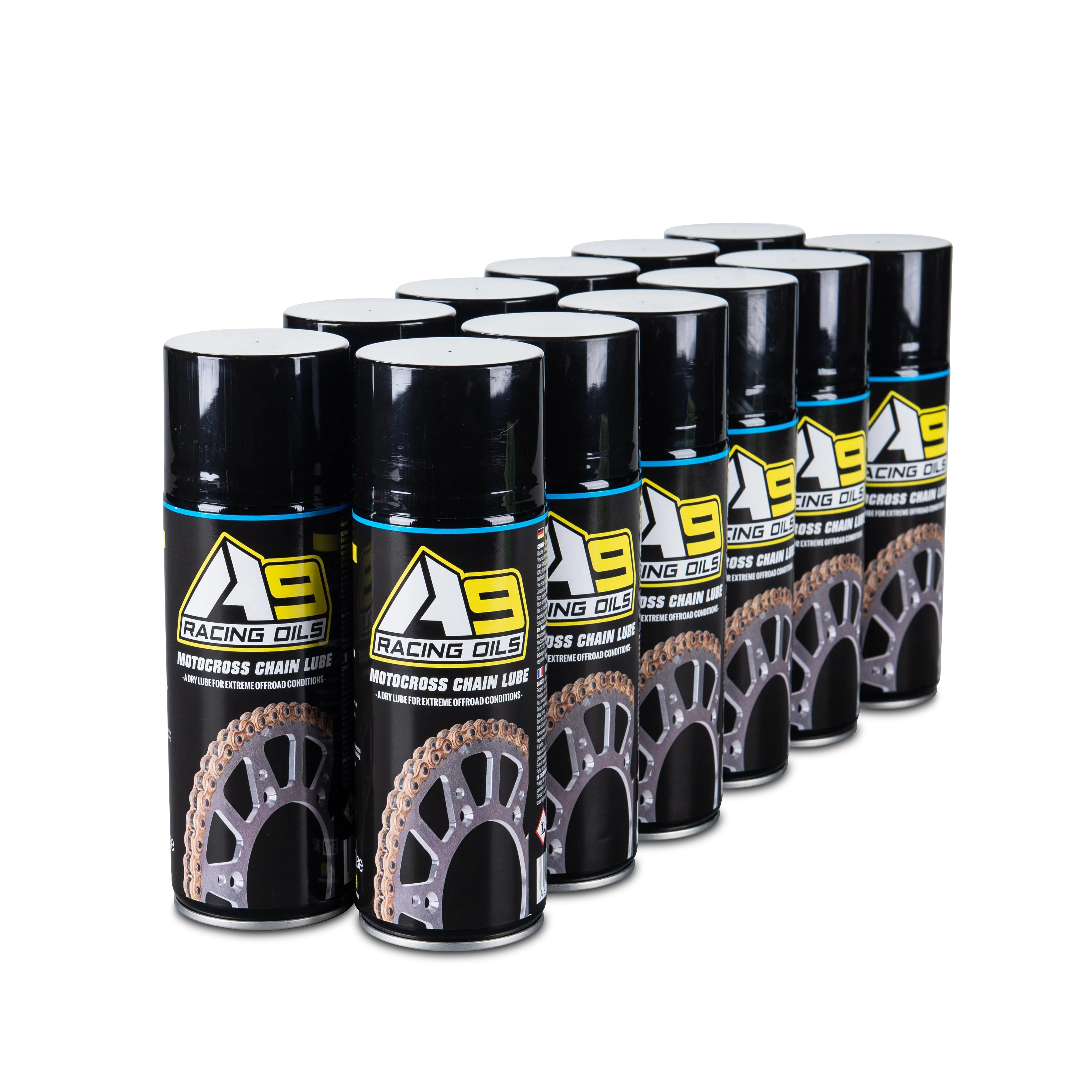 PACK12 ESPRAY PARA CADENAS DE MOTOCROSS A9 RACING 400ML