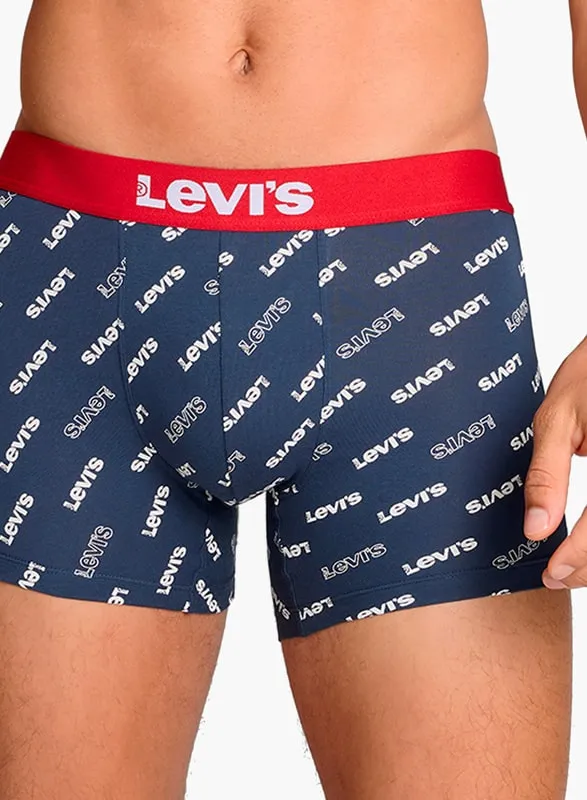 Pack 2 Boxers Levi´s en azul marino con logo de la marca