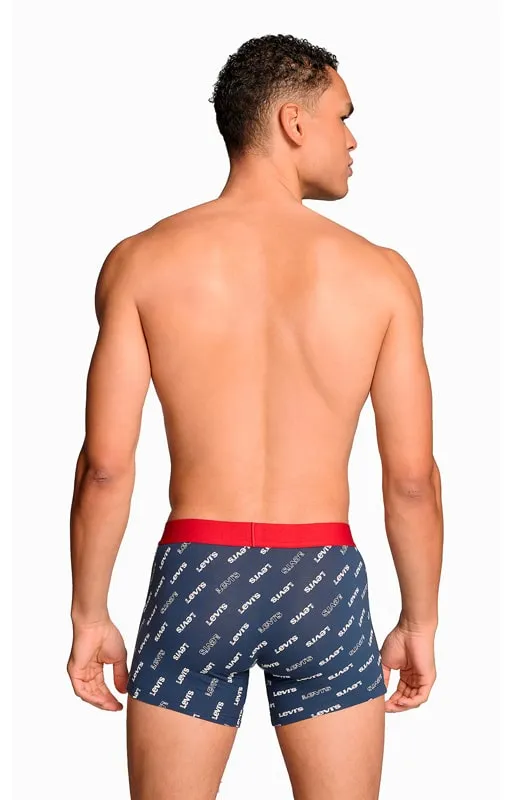 Pack 2 Boxers Levi´s en azul marino con logo de la marca