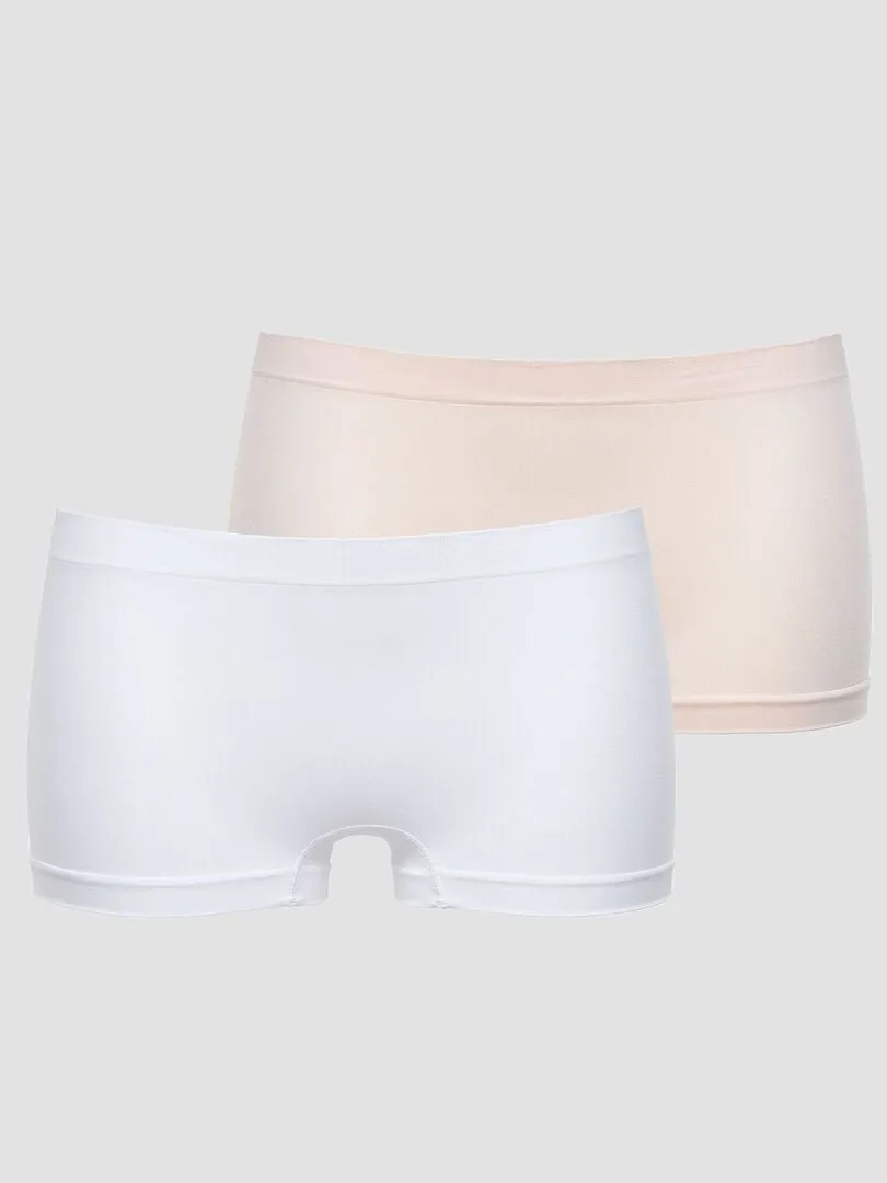 PACK DE 2 CULOTTES SIN COSTURAS 'BILLET DOUX'  BLANCO