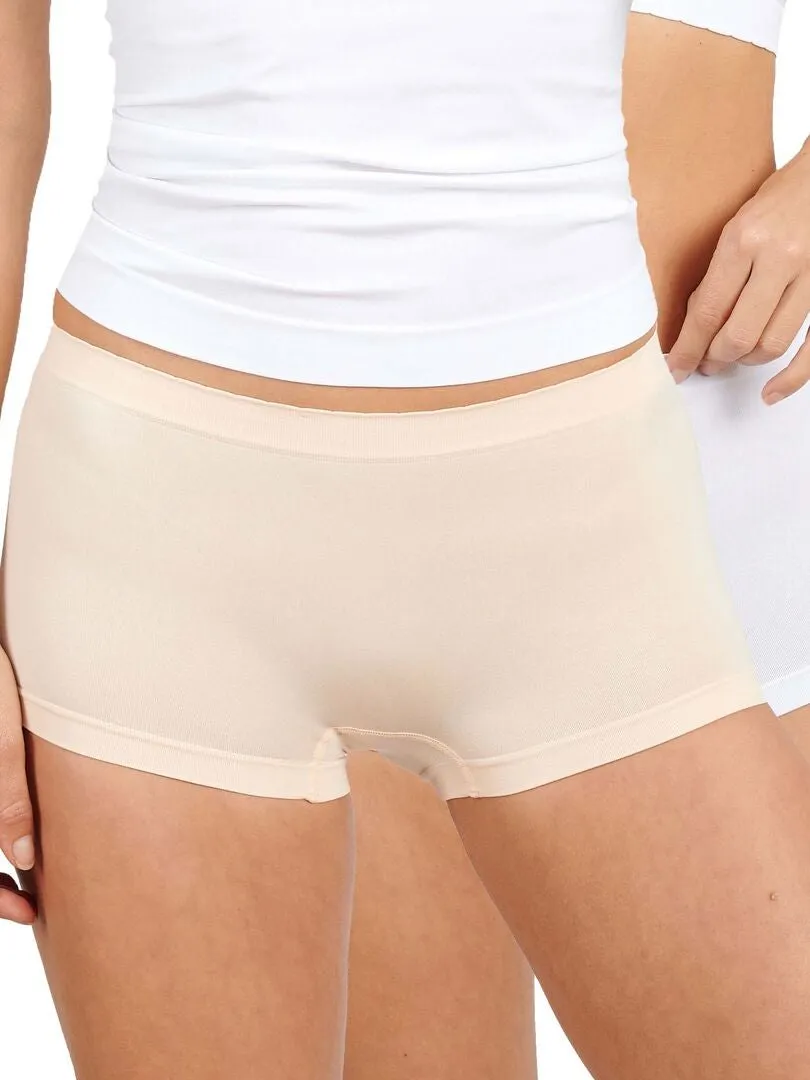 PACK DE 2 CULOTTES SIN COSTURAS 'BILLET DOUX'  BLANCO