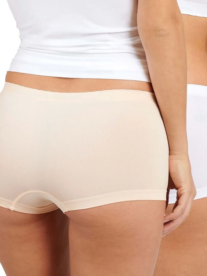 PACK DE 2 CULOTTES SIN COSTURAS 'BILLET DOUX'  BLANCO