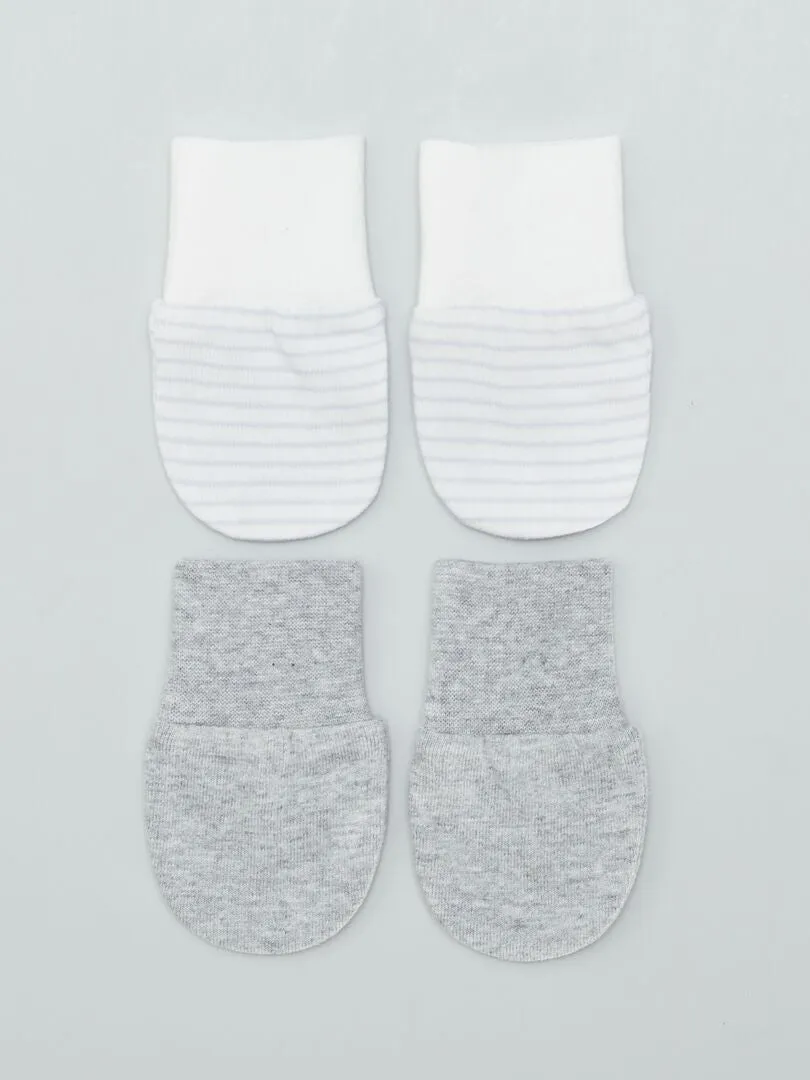 PACK DE 2 PARES DE MANOPLAS ANTIARAñAZOS  GRIS
