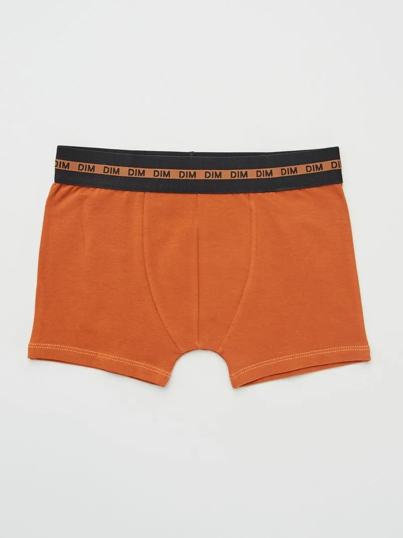 PACK DE 3 BOXERS 'DIM'  NARANJA