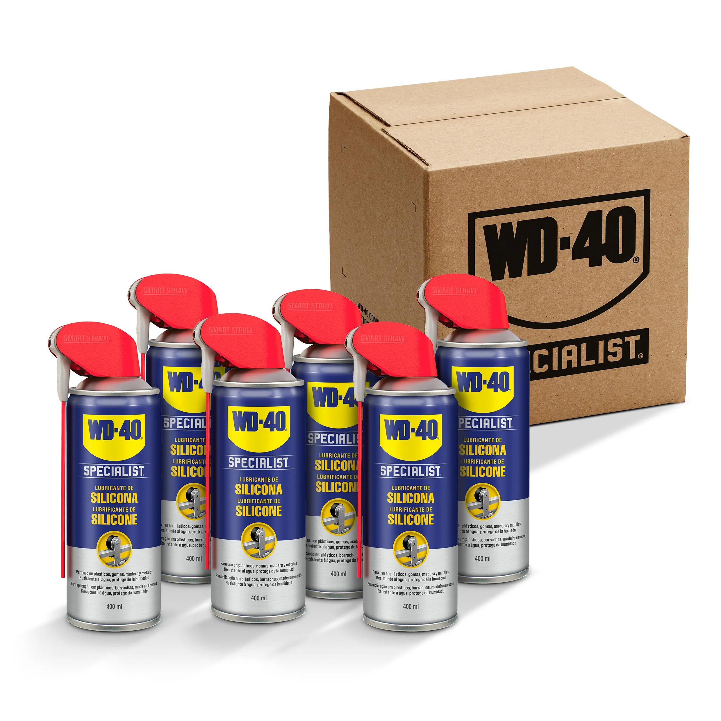 Pack de 6 unidades Lubricante de Silicona WD 40 Specialist