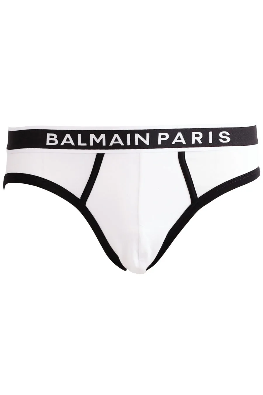 Pack de dos calzoncillos blancos con logo en la cinturilla